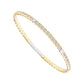 Diamond Bangle 1.50 ct tw 14k White Gold