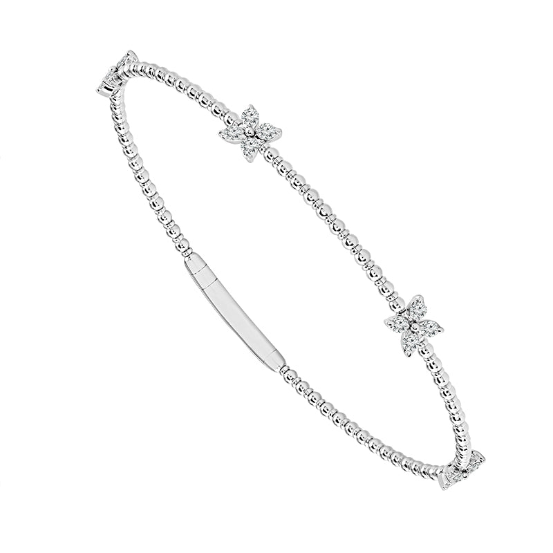 Diamond Bangle 0.50 ct tw 14k White Gold