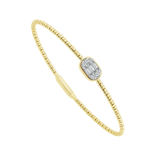 Diamond Bangle 0.33 ct tw 14k Yellow Gold