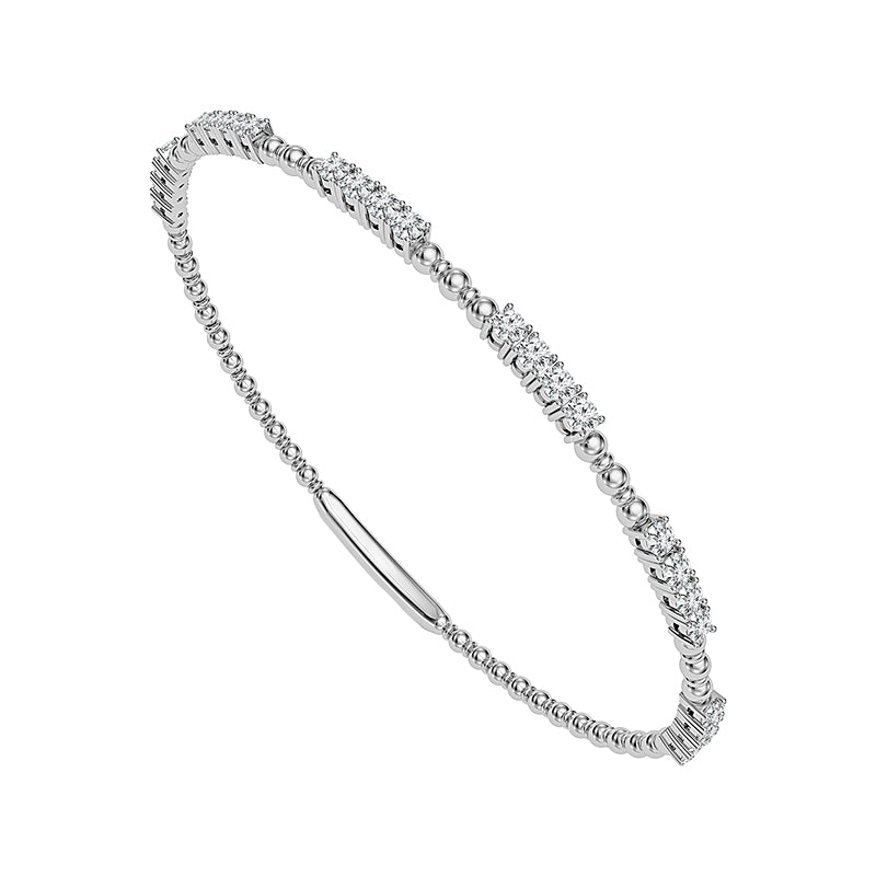 Diamond Bangle 0.90 ct tw 14k Yellow Gold