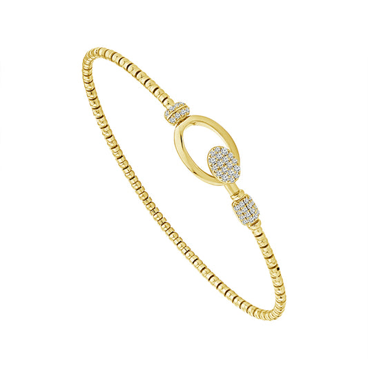 Diamond Bangle 0.25 ct tw 14k Yellow Gold