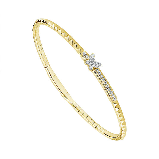 Diamond Bangle 0.20 ct tw 14k Yellow Gold