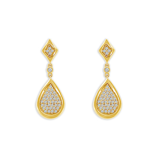 Diamond Fashion Earrings 0.25 ct tw 10k Yellow Gold