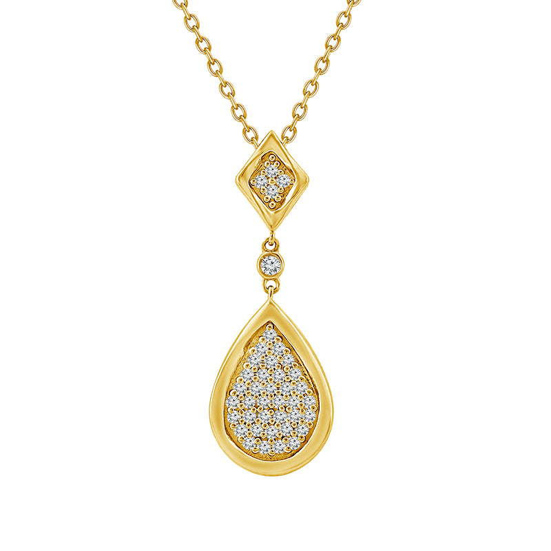 Diamond Fashion Pendant 0.17 ct tw 10k Yellow Gold