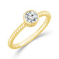 Diamond Solitaire Ring 0.50 ct tw 14k Yellow Gold