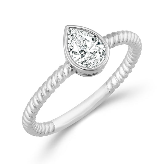Diamond Solitaire Ring 0.50 ct tw 10k Yellow Gold