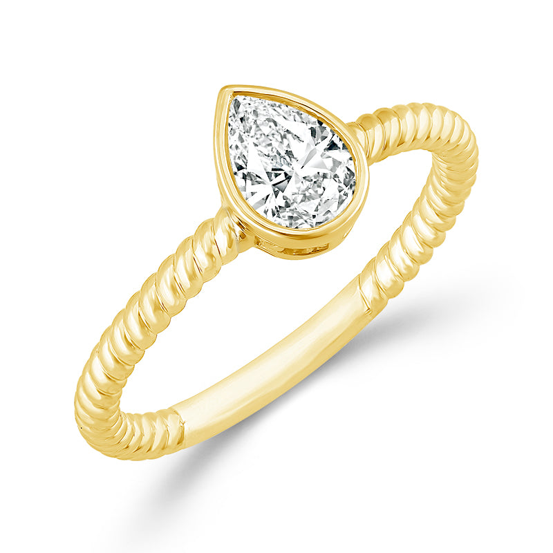 Diamond Solitaire Ring 0.50 ct tw 10k Yellow Gold