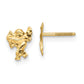 14K Madi K Polished Cupid Threaded Post Earrings