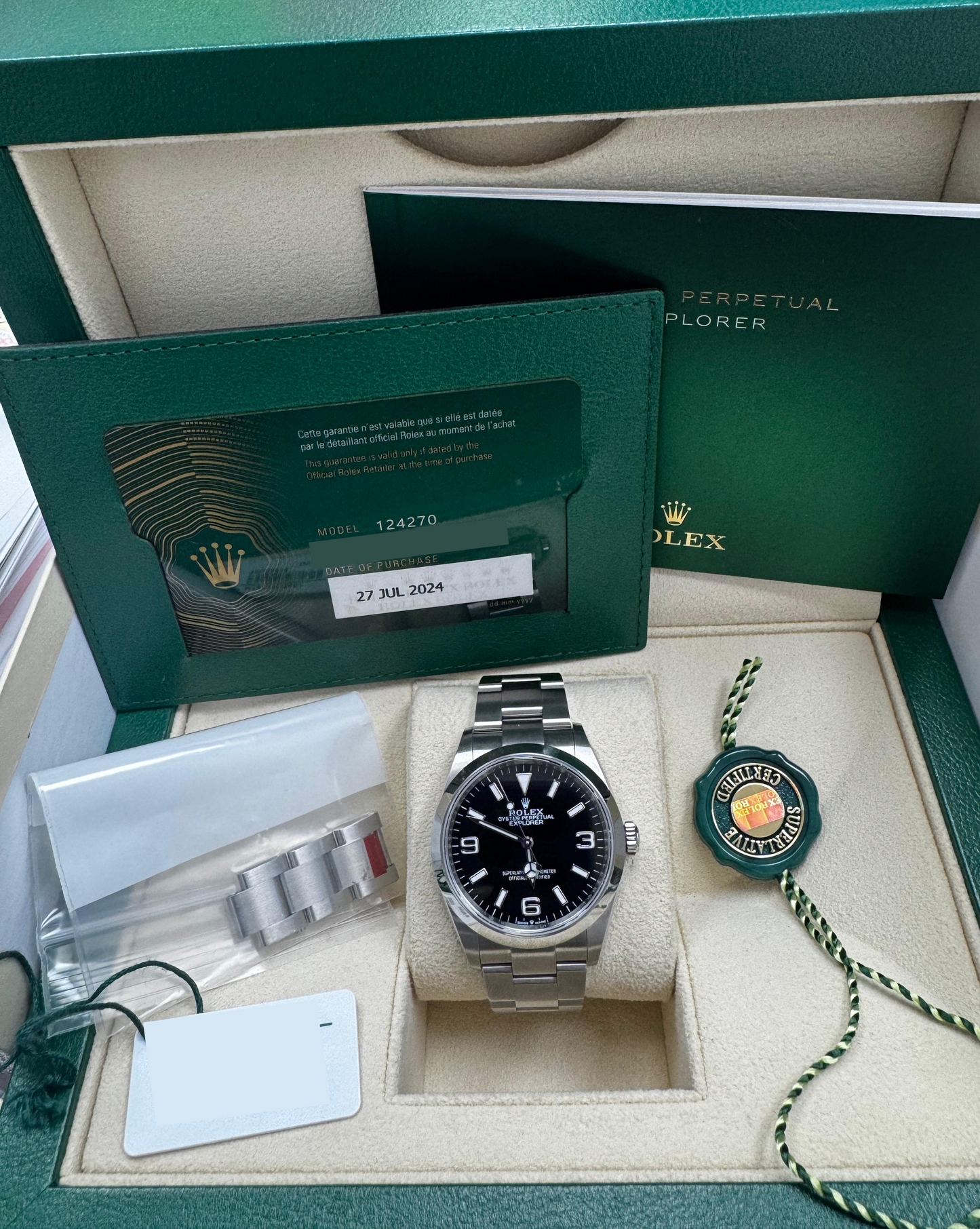 ROLEX EXPLORER S/STEL 36MM - 124270
