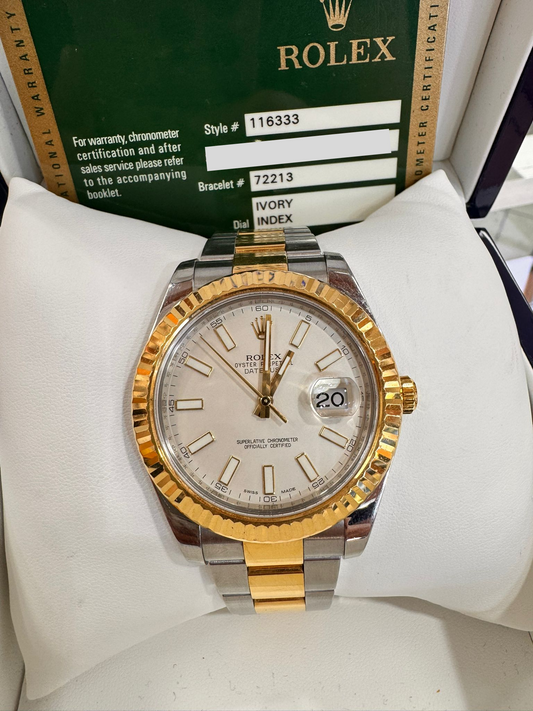 ROLEX TWO-TONE DATE-JUST 41MM - 116333