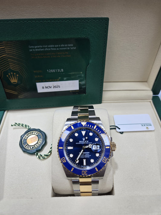 ROLEX SUBMARINER BLUE-FACE 40MM - 126613LB
