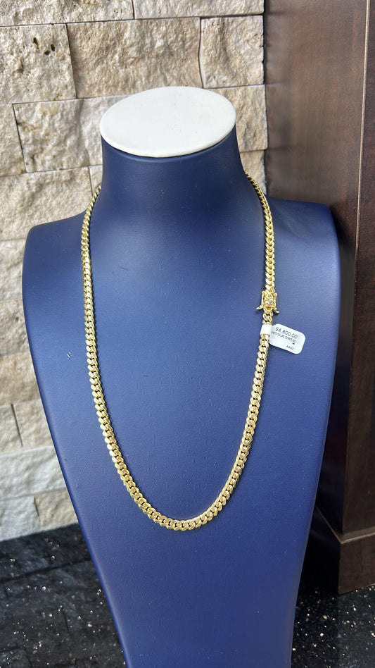 Chain cuban link solid 10k