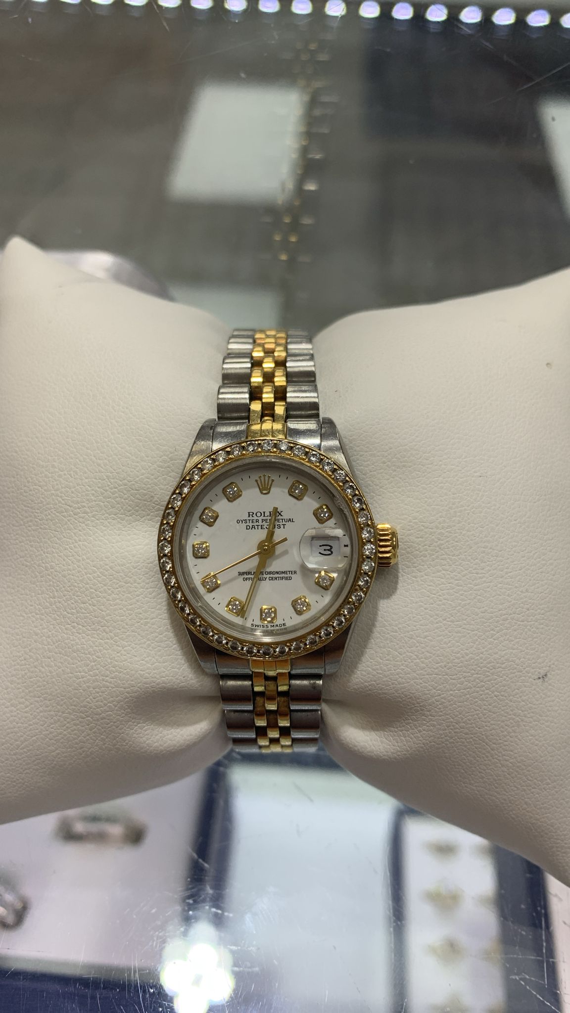 Rolex lady size two tone