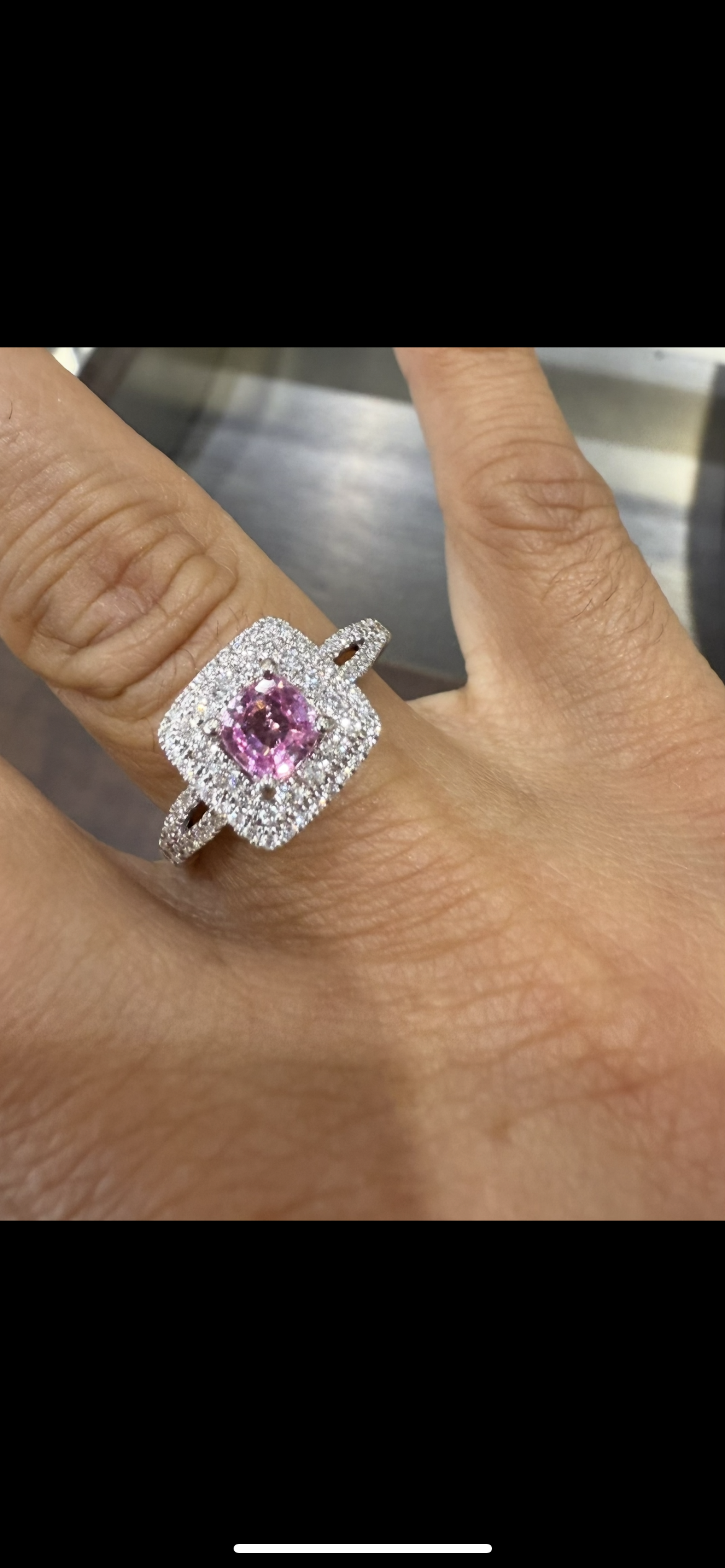 Ring White Gold 14kt Size 6.5 3.10DWT Diam