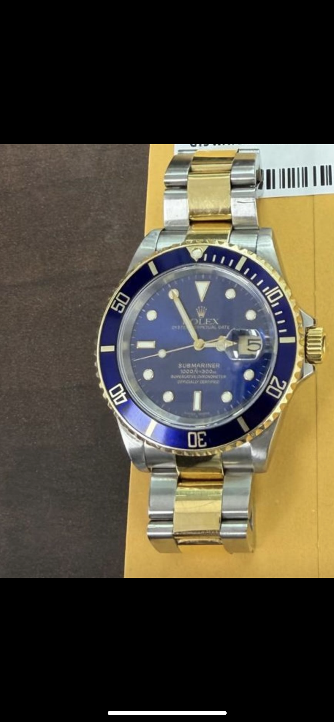 Rolex Two Tone Face Blue M:16613
