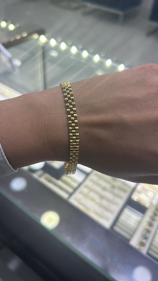 Bracelet Yellow gold 14kt 7.5’ 10.5DWT