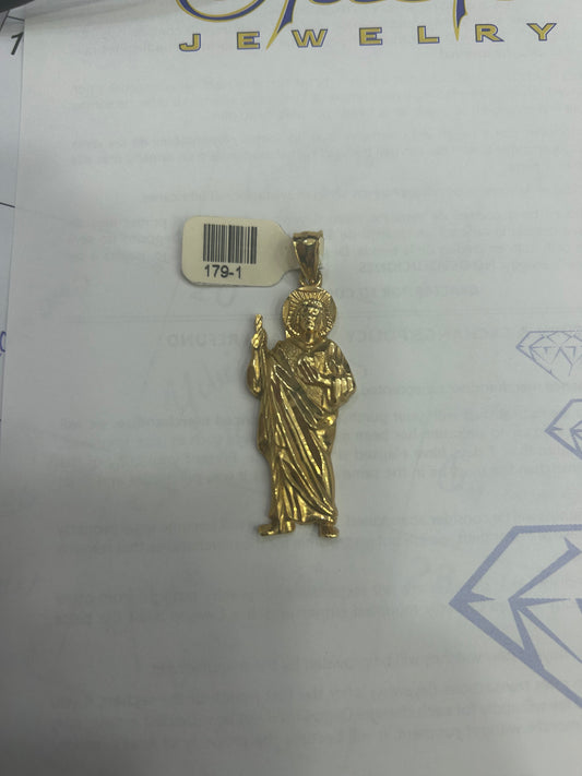 Charm San Judas de Tadeo 14kt 2’ Yellow Gold