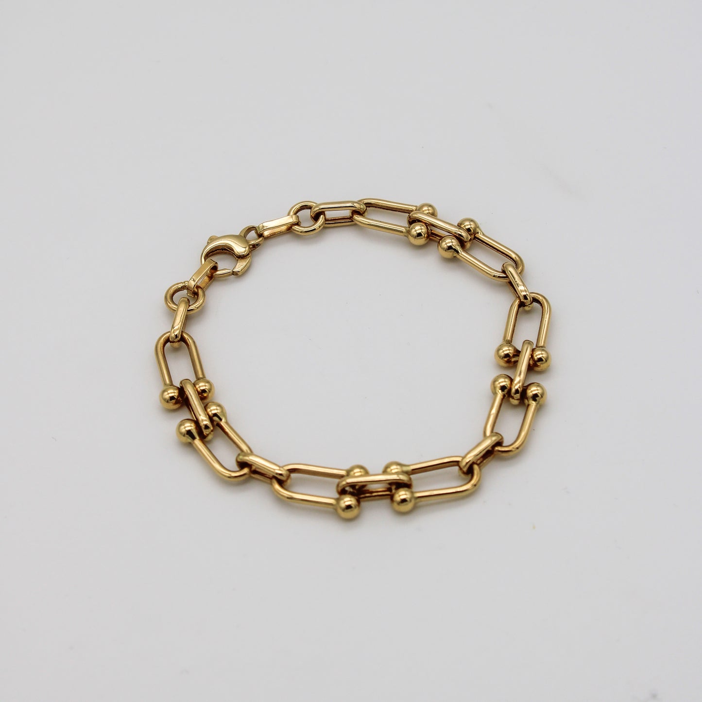 Paper-Clip Bracelet In 14K Yellow Gold