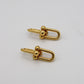 Paper-Clip Earrings In 18K Yellow Gold