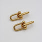 Paper-Clip Earrings In 18K Yellow Gold