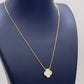 925 Sterling Silver Fashion Necklace with 14K Yellow Gold Plating