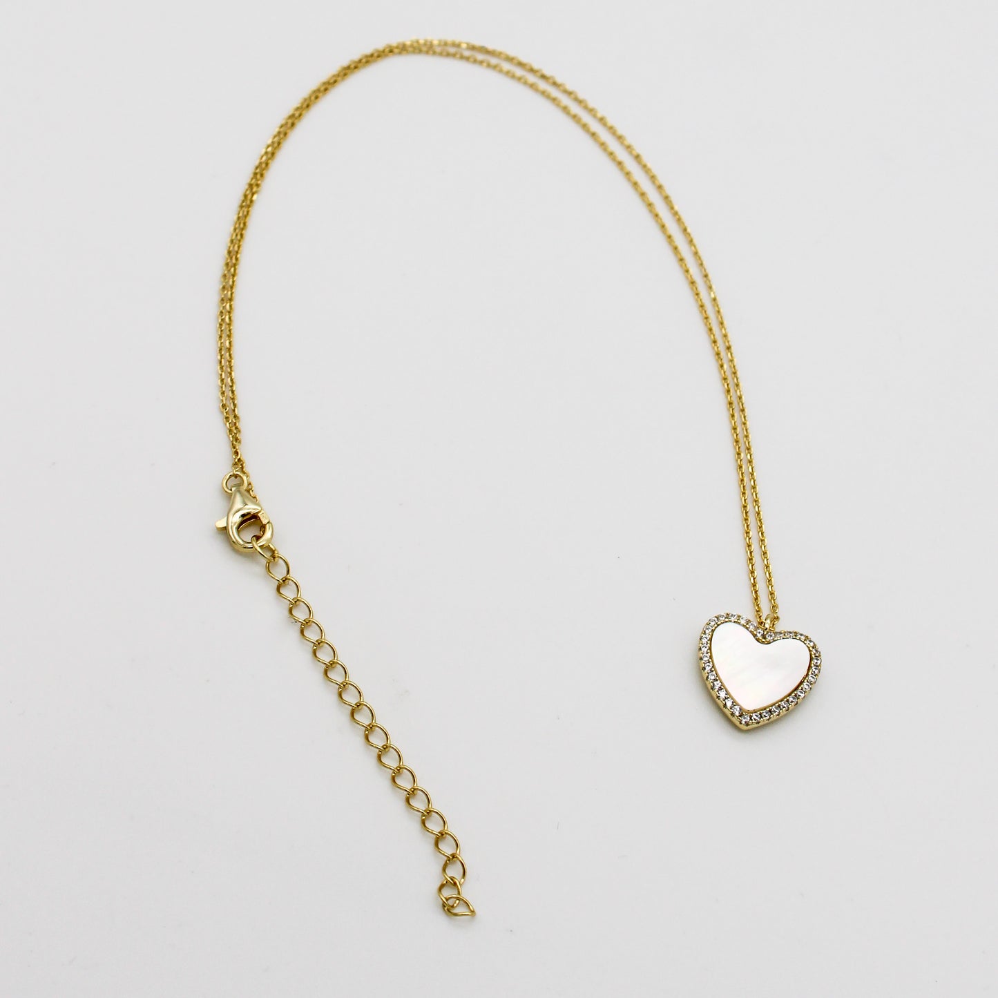 925 Sterling Silver Fashion Necklace with 14K Yellow Gold Plating