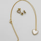 925 Sterling Silver Fashion Necklace with 14K Yellow Gold Plating