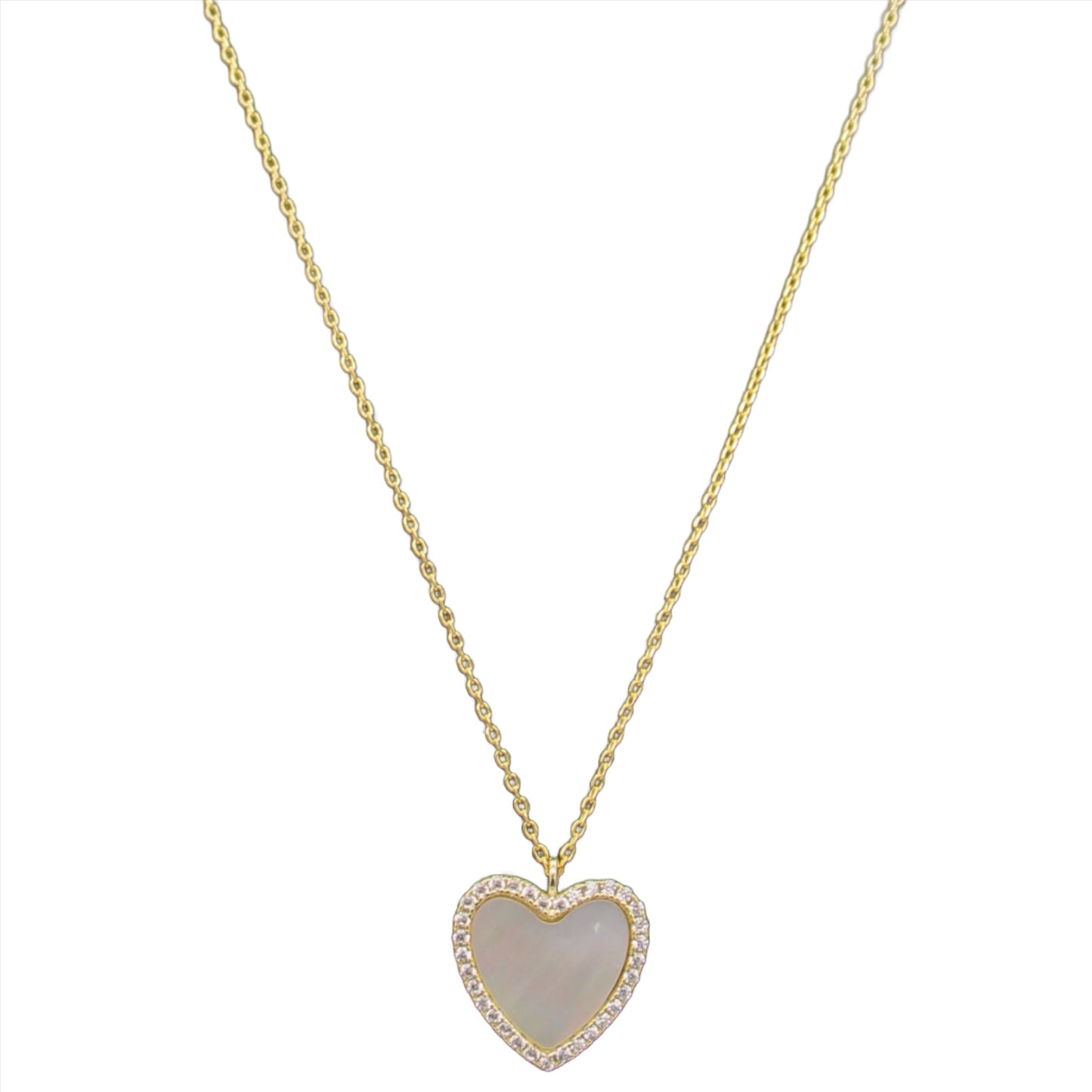 925 Sterling Silver Fashion Necklace with 14K Yellow Gold Plating