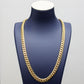 14K Solid Yellow Gold Cuban Link Chain - 11 mm