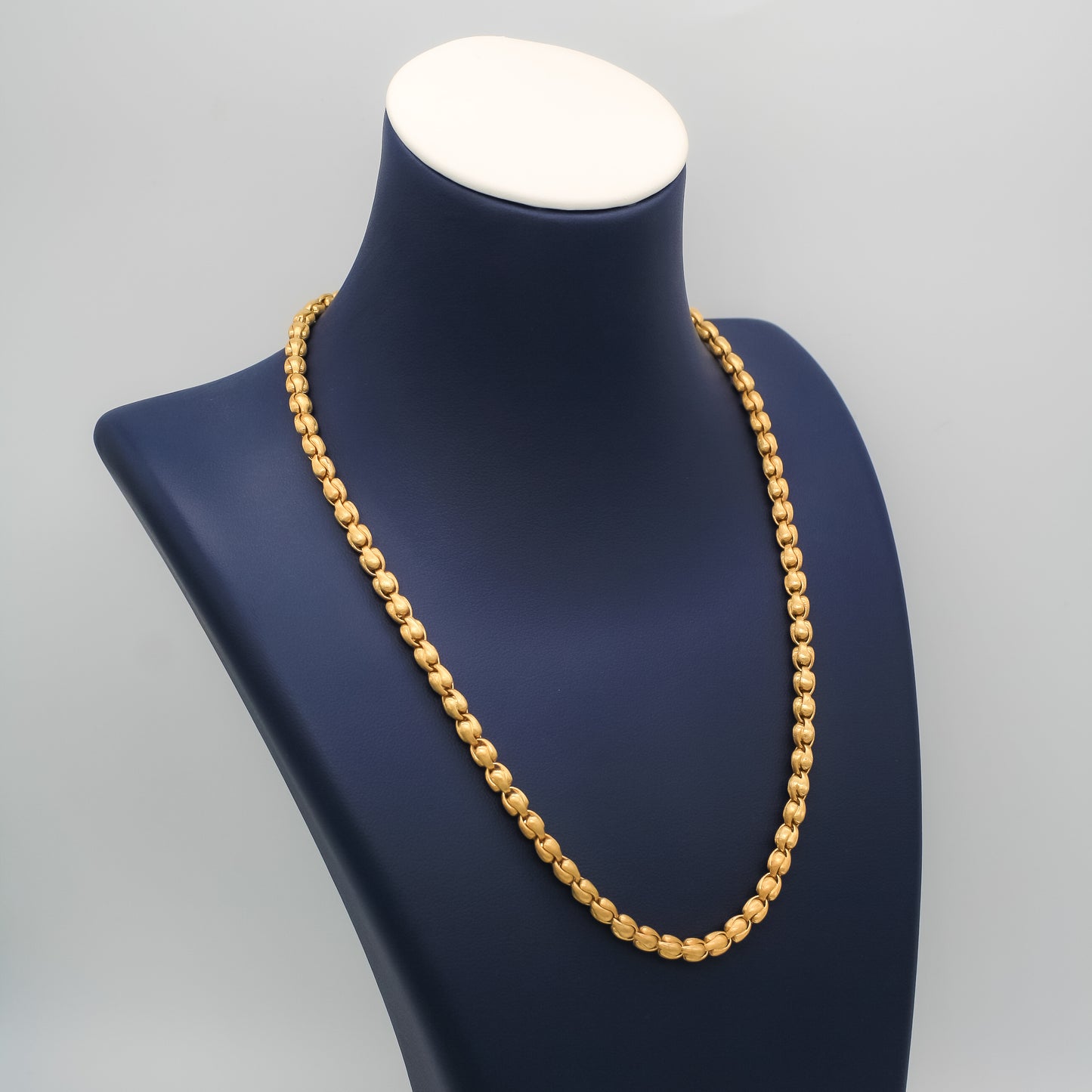Collar de cadena de lujo para mujer en oro amarillo de 18 quilates