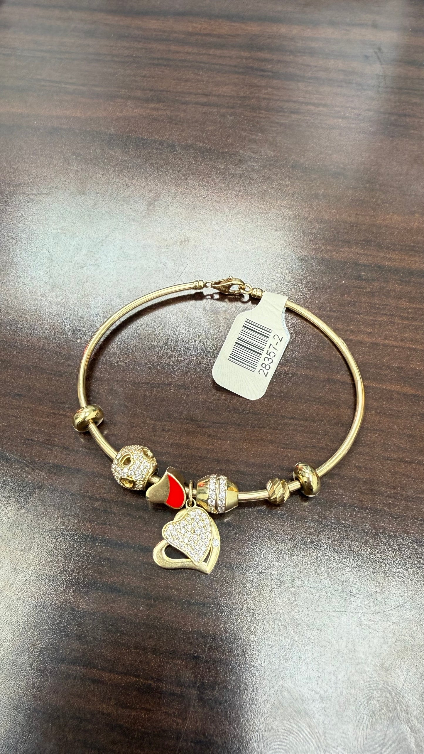 BANGLE YELLOW GOLD 14KT FANCY