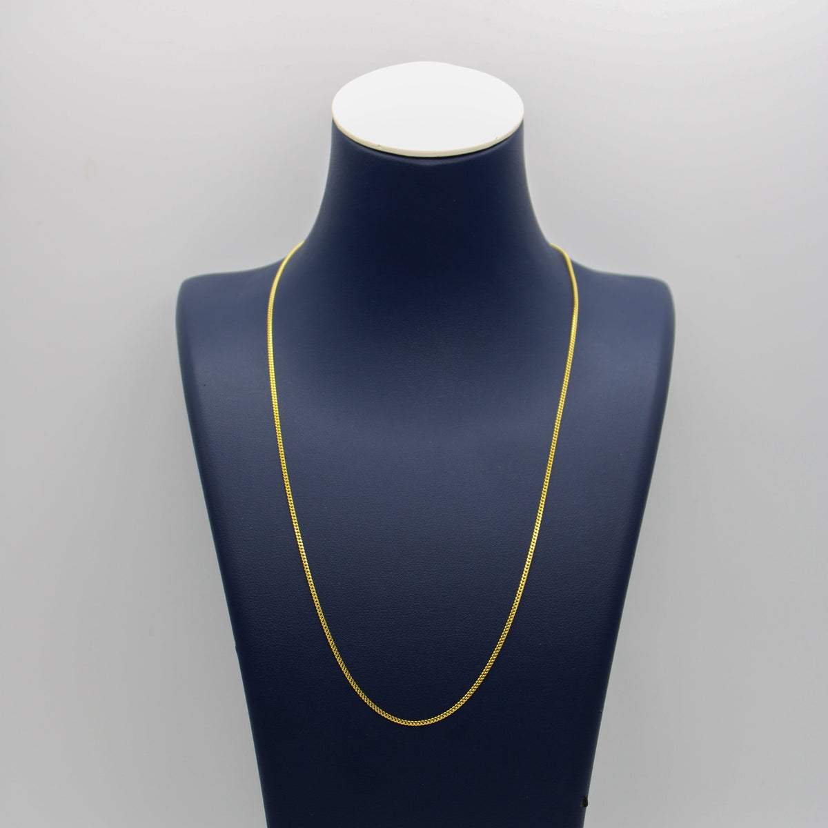 Micro Chain 14K Solid Yellow Gold Micro Cuban Link Chain Necklace From 1 mm to 2.5 ...