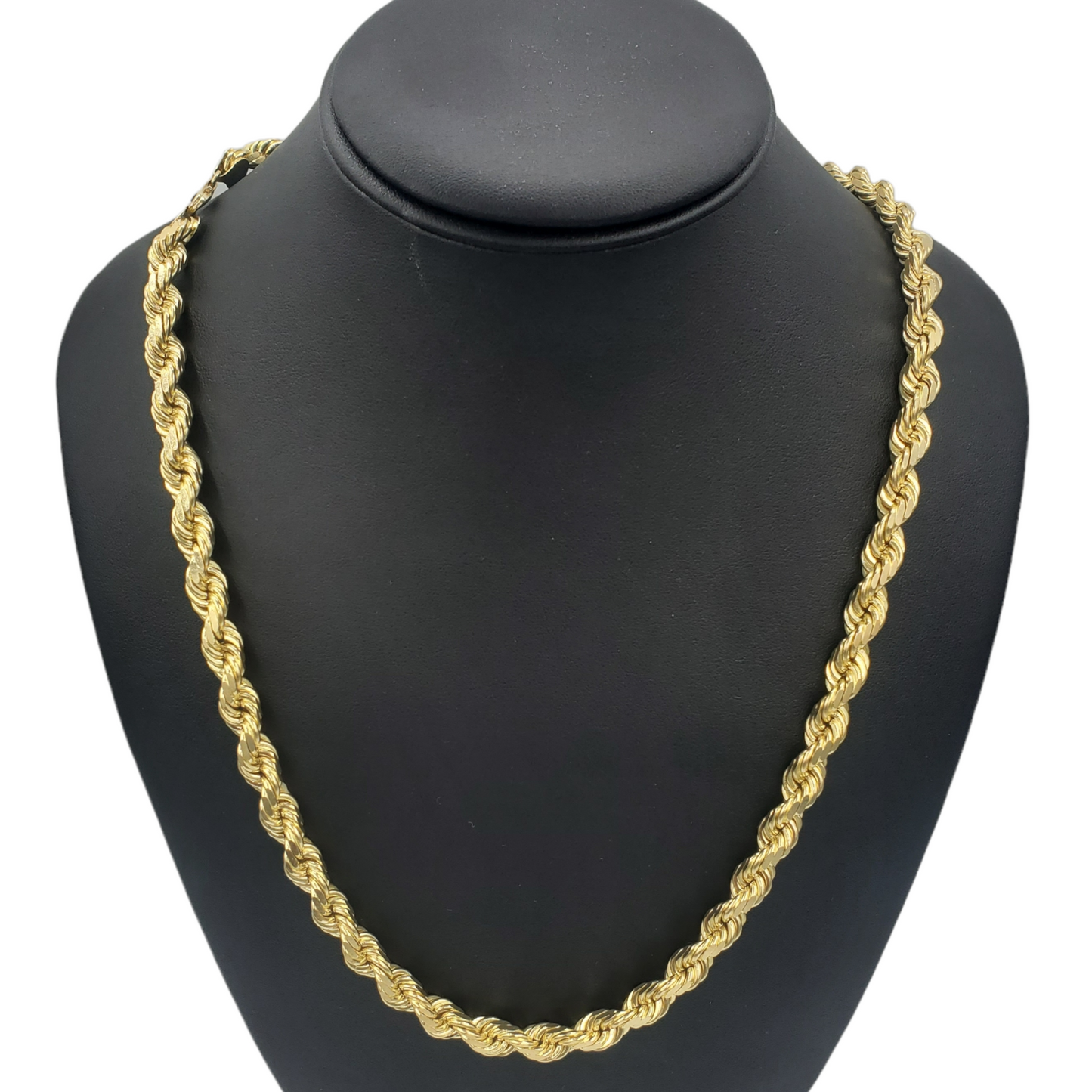 14K Solid Yellow Gold Rope Link Chain