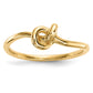 14k Polished Knot Ring