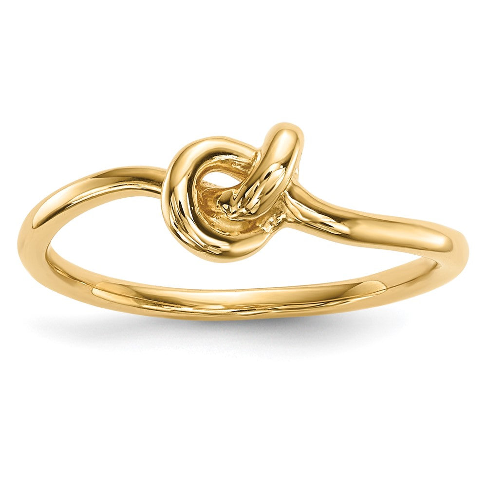 14k Polished Knot Ring