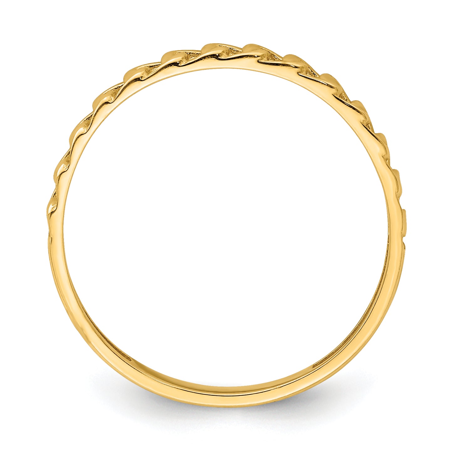 14K Link Design Ring