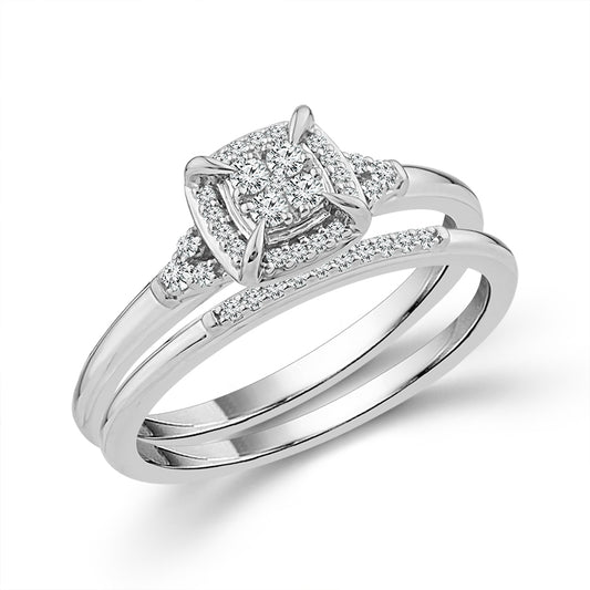 Diamond Bridal Set 0.20 ct tw 10k Yellow Gold