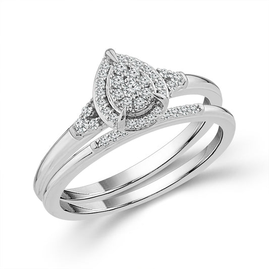 Diamond Bridal Set 0.20 ct tw 10k Yellow Gold