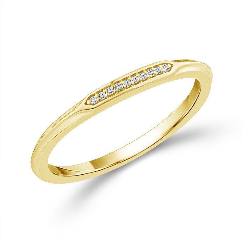 Diamond Bridal Set 0.13 ct tw 10k Yellow Gold