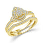 Diamond Bridal Set 0.33 ct tw 10k Yellow Gold