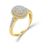 Diamond Bridal Set 0.50 ct tw 10k Yellow Gold