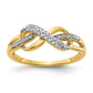 14k Diamond Infinity Symbol Ring