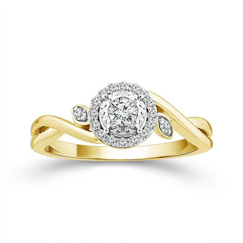 Diamond Fashion Ring 0.20 ct tw 10k Yellow Gold