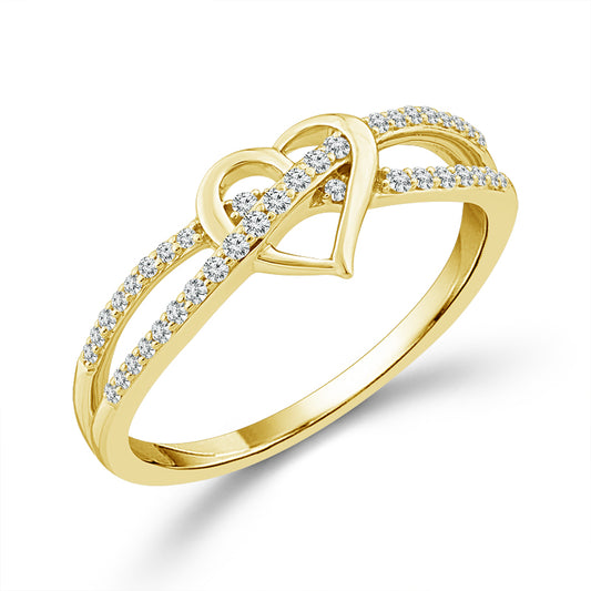 Diamond Fashion Ring 0.16 ct tw 10k Yellow Gold