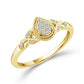 Diamond Engagement Ring 0.1 ct tw 14k Yellow Gold