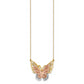 14k Yellow & Rose Gold w/ Rhodium Butterfly Necklace