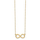 14K Polished Infinity Necklace