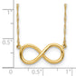 14K Polished Infinity Necklace