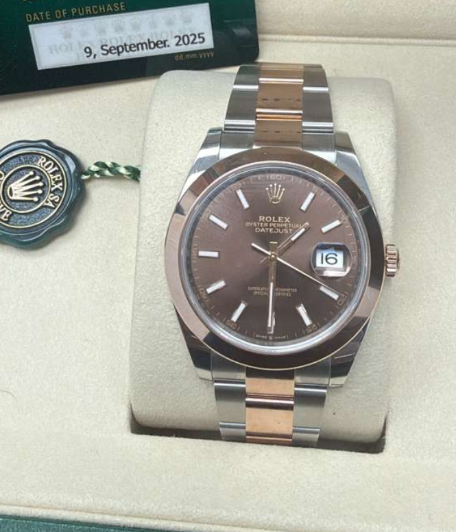 ROLEX TWO-TONE ROSE-GOLD 41MM - 126301