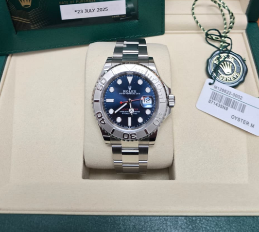 ROLEX YACHT MASTER S/STEEL BLUE DIAL 40MM - 126622